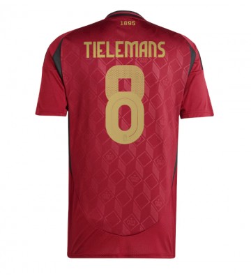 Belgien Youri Tielemans #8 Hjemmebanetrøje EM 2024 Kort ærmer